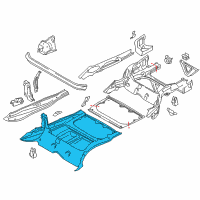 OEM BMW X1 Trunk Floor, Upper Part Diagram - 41-00-2-993-556