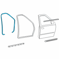 OEM Ford F-150 Heritage Weatherstrip On Body Diagram - 2L3Z-1820708-AA