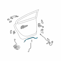 OEM Buick LaCrosse Lock Cable Diagram - 13249523