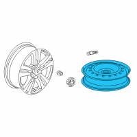 OEM Honda Pilot Disk, Aluminum Wheel (20X8J) (Tpms) (Aap) Diagram - 42700-TG7-A31