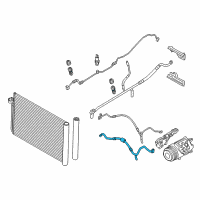 OEM 2014 BMW 640i Suction Pipe Diagram - 64-53-9-231-049