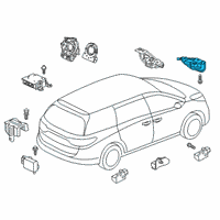 OEM Honda Odyssey Sensor Assy., FR. Crash Diagram - 77930-THR-B11