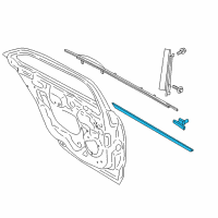 OEM 2019 Lincoln Continental Side Molding Diagram - GD9Z-5425557-AF