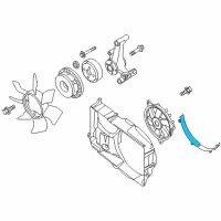 OEM Nissan NV3500 Shroud-Radiator, Lower Diagram - 21478-9JE0A