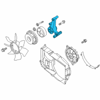 OEM 2013 Nissan NV3500 Bracket-Fan Pulley Diagram - 21046-1PD0A