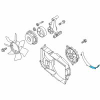 OEM Nissan NV2500 Shroud-Radiator, Lower Diagram - 21477-9JE0A