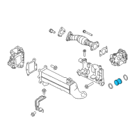 OEM 2016 Nissan Titan XD EGR Tube Stud Diagram - 14725-EZ40A