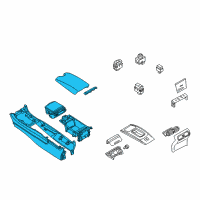 OEM Infiniti G25 Console Assembly-Center Diagram - 96910-1VW1A