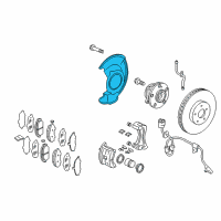 OEM Honda Odyssey Splash Guard, Front Diagram - 45255-TK8-A00