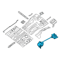 OEM Nissan Pathfinder CARRIER ASSY-SPARE WHEEL, LUGGAGE ROOM Diagram - 57210-6TA0A