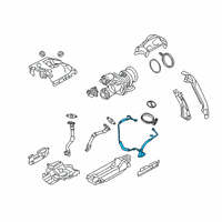 OEM BMW X6 OIL SUPPLY LINE FOR TURBOCHA Diagram - 11-42-8-487-485