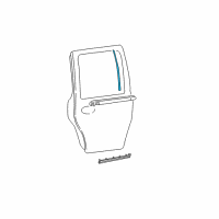 OEM Lincoln Blackwood Upper Molding Diagram - YL1Z-78290A66-AA