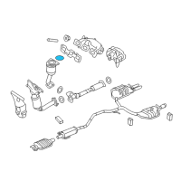 OEM 2012 Ford Fusion Catalytic Converter Upper Seal Diagram - 7E5Z-5F263-AA