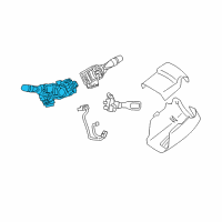 OEM 2012 Toyota Camry Headlamp Switch Diagram - 84140-06510