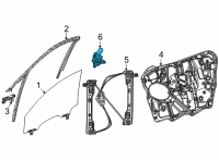 OEM Jeep Grand Cherokee L Motor-Window Regulator Diagram - 68499664AA