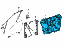 OEM 2021 Jeep Grand Cherokee L Panel-Carrier Plate Diagram - 68499662AA