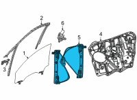 OEM 2021 Jeep Grand Cherokee L Regulator-Front Door Window Diagram - 68499666AA