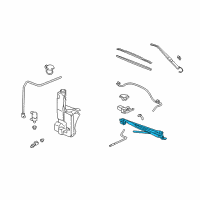 OEM 2006 GMC Yukon XL 1500 Module Asm, Windshield Wiper System Diagram - 19368520