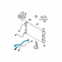 OEM 2001 Chrysler Sebring Hose-Transmission Oil Cooler Diagram - 4596253AB