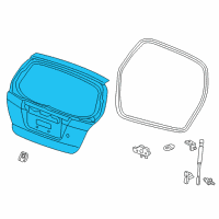 OEM Honda Fit Tailgate Diagram - 68100-TK6-A71ZZ