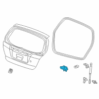 OEM 2013 Honda Fit Hinge, Tailgate Diagram - 68210-TF0-013ZZ