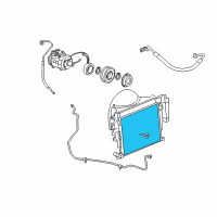 OEM 2006 Jeep Commander Cooler-CONDENSER And Trans Cooler Diagram - 55116928AA