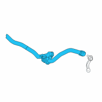 OEM 2020 Lexus LS500h Bar Sub-Assembly, Front STABILIZER Diagram - 48804-50020