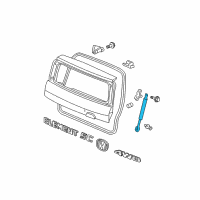OEM 2008 Honda Element Stay Assembly, Tailgate Open Diagram - 74820-SCV-A01