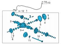 OEM GMC Axle Assembly Diagram - 84960191