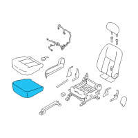 OEM 2020 Nissan Titan Pad-Front Seat Cushion Diagram - 87311-EZ01A