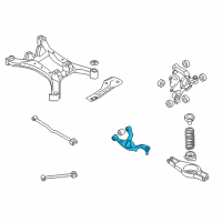 OEM 2009 Nissan Altima Arm Rear Suspension RH Diagram - 55501-JA00A