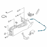 OEM 2017 Lincoln MKC Shift Control Cable Diagram - EJ7Z-7E395-F