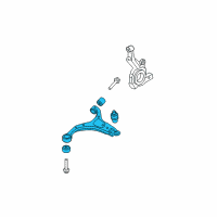OEM 2008 Hyundai Santa Fe Arm Complete-Front Lower, LH Diagram - 54500-2B000