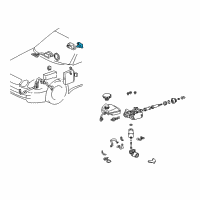 OEM 2002 Lexus GS430 Sensor, DECELERATION Diagram - 89441-30050