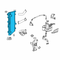 OEM 2018 Ram 3500 Engine Cooling Radiator Diagram - 52014720AA