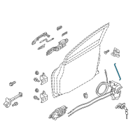 OEM Nissan Leaf Rod Key Lock LH Diagram - 80515-3NA0A