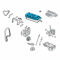 OEM Honda Accord Cover, Cylinder Head Diagram - 12310-PAA-A00