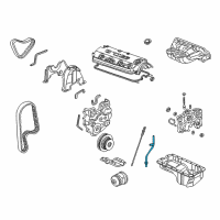 OEM 1999 Acura CL Pipe, Oil Level Diagram - 15200-P0A-000