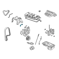 OEM 1998 Acura CL Rubber B, Engine Mounting Bracket Seal Diagram - 11926-P0A-000