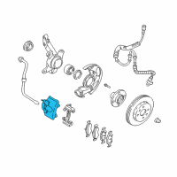 OEM 2003 Kia Spectra Rear Caliper Right Diagram - K0BB149980