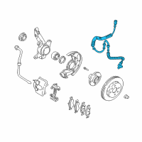 OEM 2003 Kia Spectra Sensor Assembly-Front, LH Diagram - 0K2N143701C