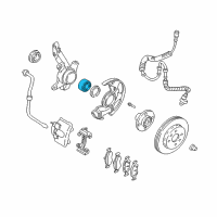 OEM 2000 Kia Sephia Front Wheel Bearing Inner Diagram - 0K20133047