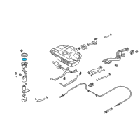 OEM Nissan NX Ring-O Fuel Gag Diagram - 17342-01A00