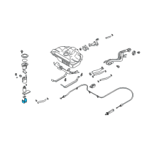 OEM Nissan Sentra Bracket-Fuel Pump Diagram - 17012-4M400