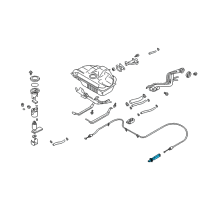 OEM 1996 Nissan Pathfinder Lock Gas Filler Diagram - 78826-01L0B