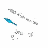 OEM 2004 Toyota MR2 Spyder Outer Joint Assembly Diagram - 43460-80012