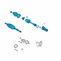 OEM 2001 Toyota MR2 Spyder Shaft Assembly, Rear Drive, Right Diagram - 42330-17191