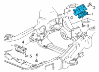 OEM GMC Yukon XL Front Mount Diagram - 84687024