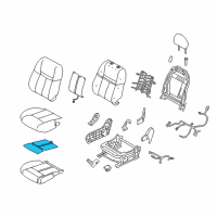 OEM Nissan Heater Unit-Front Seat Cushion Diagram - 87335-5HK1A