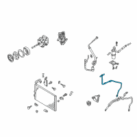 OEM 1999 Nissan Quest Pipe Assy-Rear Cooler, Low A Diagram - 92471-7B010